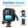 Frame Cage for GoPro MAX 2, PC Metal Protective Frame Housing Case with Silicone Lens Cover for GoPro MAX2 Camera Accessories