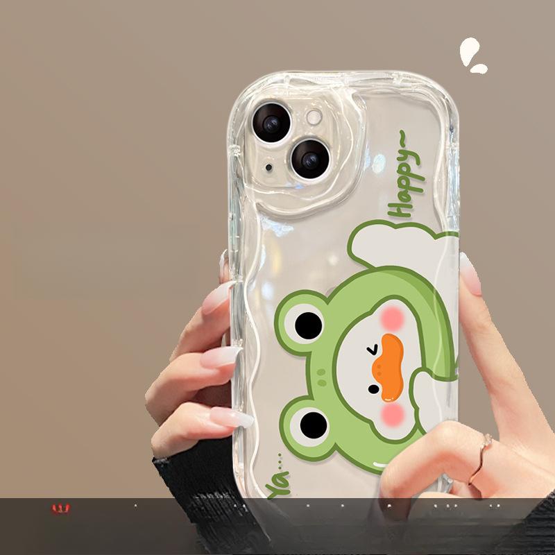 

Подходит для Apple 16promax Чехол для мобильного телефона iPhone 15 Милая мультяшная утка 13//11/12 Прозрачный силикон 14 Apple 16plus