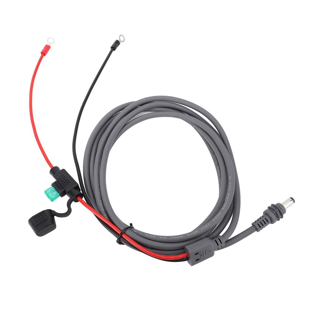 Cable de Carga Satelital Diseño O 18AWG Cable de Alimentación CC con Caja de Fusibles para Mini para RVs Barcos