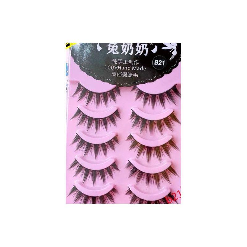 Mogugu - Set mit 5 Paar: Puppenaugen Spiky Falsche Wimpern