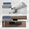 Portable Adjustable Speed Aluminum Plastic Pneumatics Door Closers with Snap Plate Home Accessory for Smooth Operations