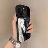 Black White Horses Phone Case For iPhone 11 12 13 14 15 Plus 17 16 Pro Max 17 Air XR X XS 15 16 Plus Protection Back Cover