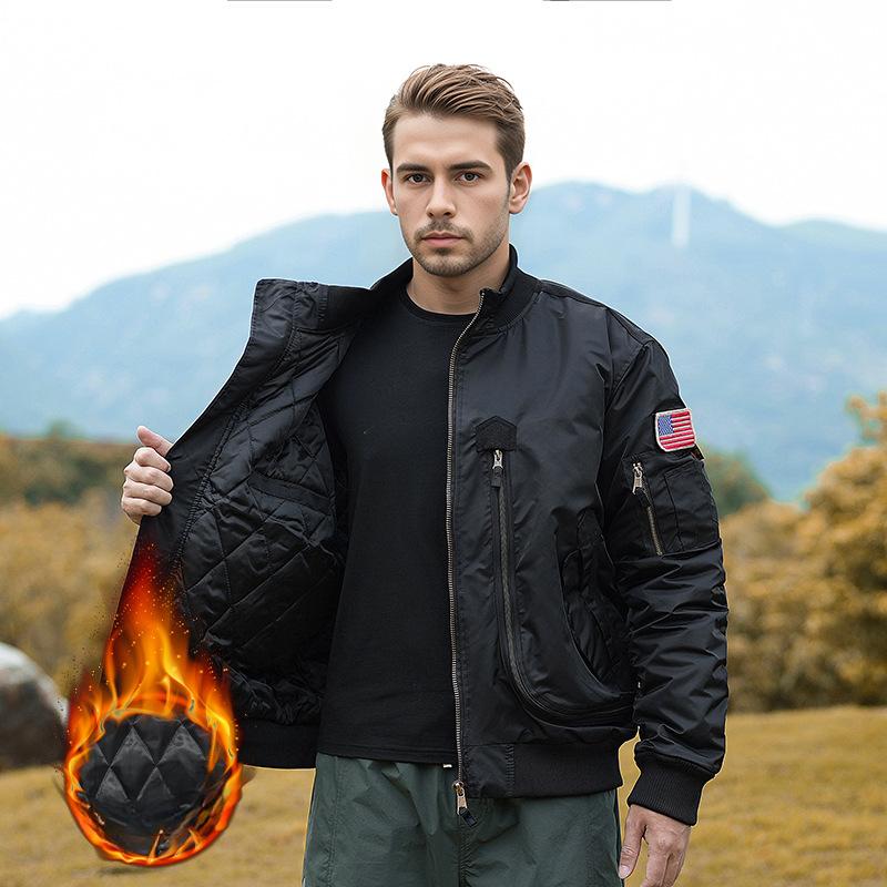 

Winter Cotton-padded Men s Camouflage Jacket Outdoor Loose Tactical Jacket Military Style Cold-proof Workwear Baseball Jacket 3XL