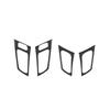 For Acura TL 2004-2008 LHD Interior Door Handle Trim Sticker Black Carbon Fiber Cover Interior Accessories Upgrade Decor Styling