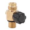 G1 2 14 CO2 Cylinder Refill Adapter 5000psi Maximum Pressure Brass M18x1.5 Refill CO2 Tank Valve Adapter Black