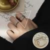 S925 Silber Geometrischer Crossover-Ring - Damen Minimalistisches Offenes Design, Schlichter Mode Ins Stil Zeigefingerring