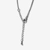 Surgical steel double circle pendant chain bracelet and anklet