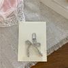 Bowknot Shaped Keychain Pendant Pearls Beaded Butterfly Knots Key Chain Fashionable Bows Ornament for Phones Bag Car Key
