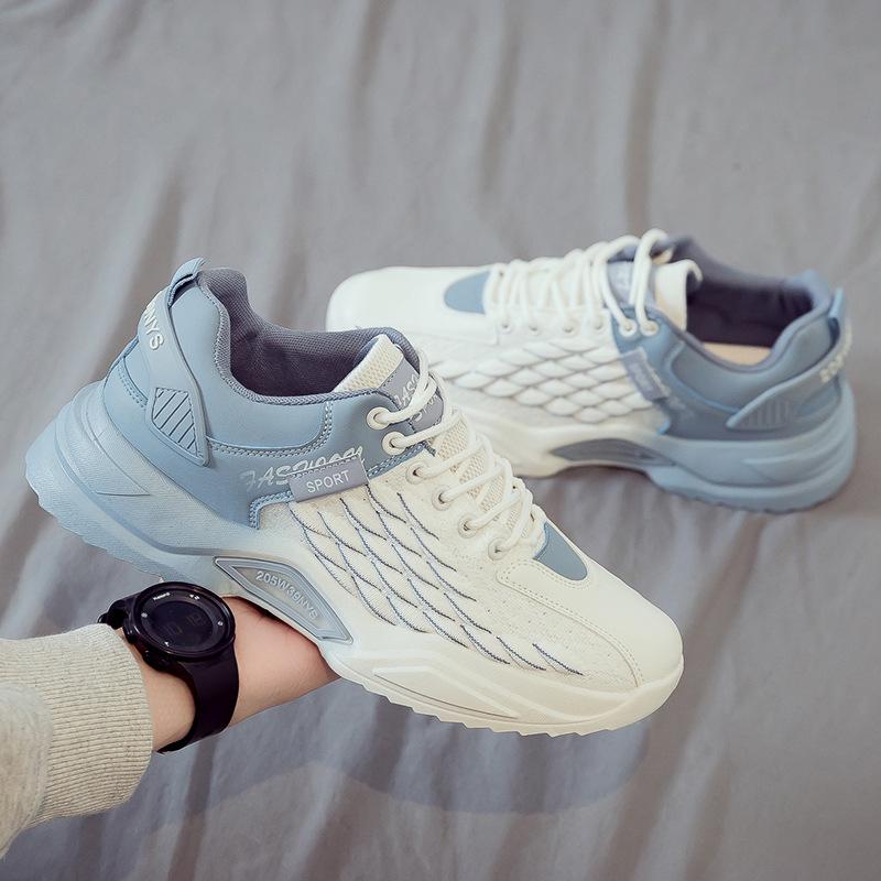 

2025 summer new ins leisure sports dad little white tide shoes trend breathable net shoes men s shoes versatile board shoes 39