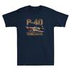 P40 War Hawk Zweiter Weltkrieg Jagdflugzeug Lustige Grafik Vintage Unisex Baumwoll-T-Shirt