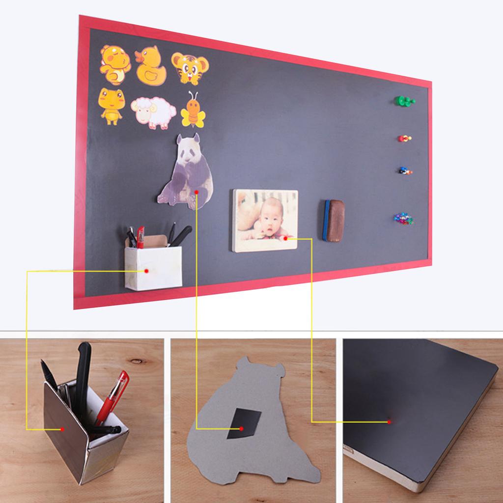 Upgrades A4 Soft Magnetic Strips Oil Resistant A4 Magnetic Rubber Pad for Labels Signs Displays In Schools & Workshops