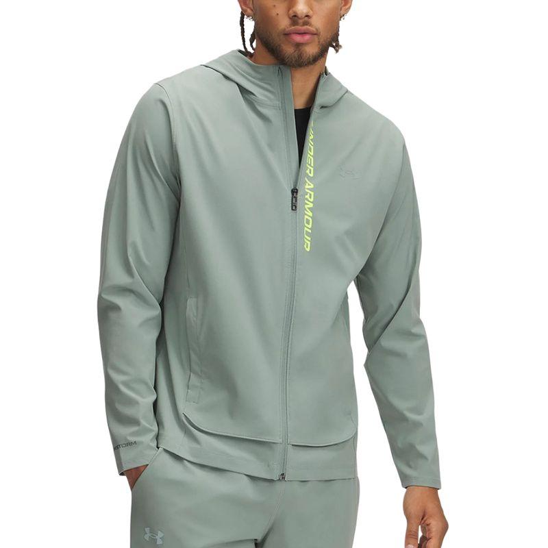 

Under Armour Storm SS25 Logo Woven Hooded Jacket Men Jacket Green 1376794-348 XL
