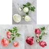 Rose Wedding Decor Artificial Flower Set With Velvet Texture For Home And Event Use
