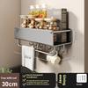 Estante Montado en Pared Estante de Almacenamiento para Especias Accesorios de Cocina Estante Soporte para Cuchillos de Cocina Colgador Estante Organizador de Estantes