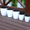 Double-layer Round Flowerpot Automatic Water Absorption Storage Hydroponic Planter Pot Large Green Plant Flowerpot Bonsai