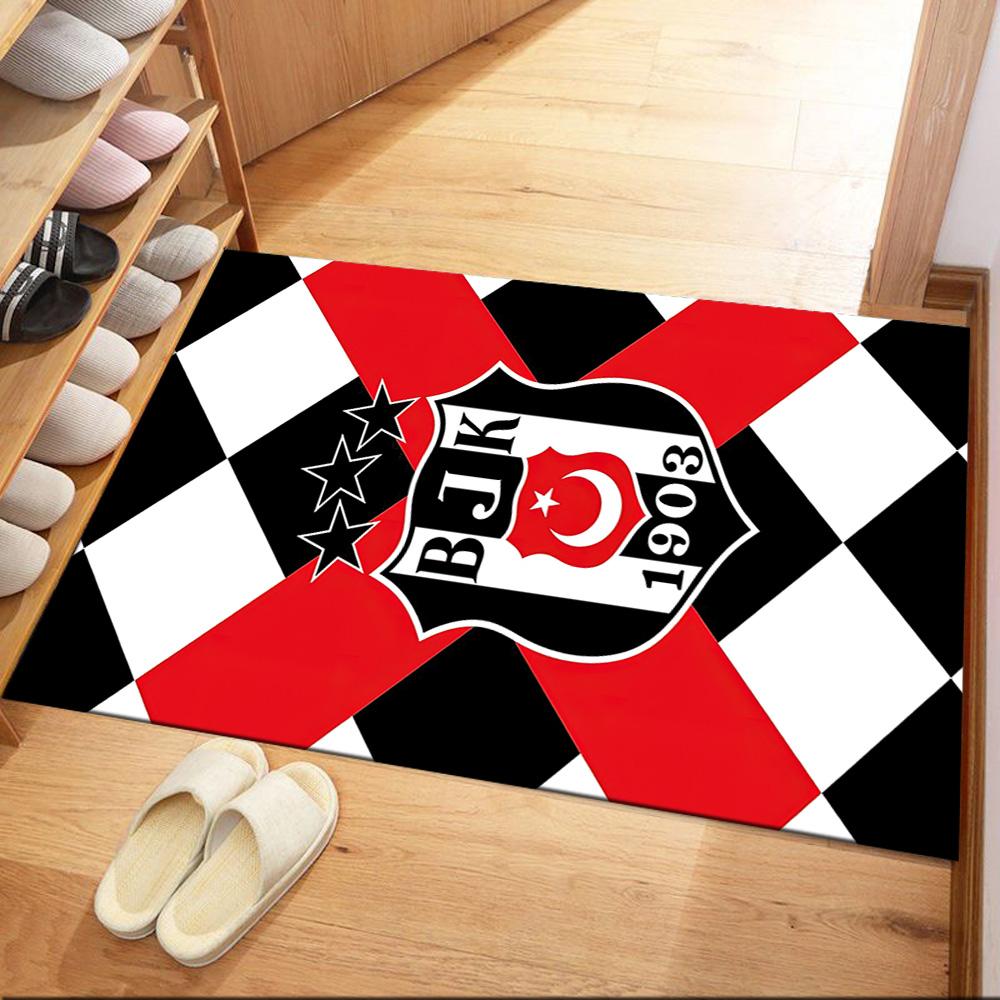 Be?ikta? Football Crest Square Rugs Are a Great Choice for Living Rooms, Bedrooms, Home Décor, and As Gifts.