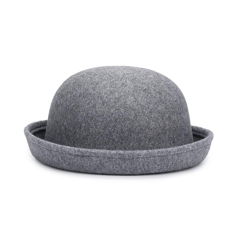 

Ladies Domed Woolen Felt Hat British Top Hat 57cm