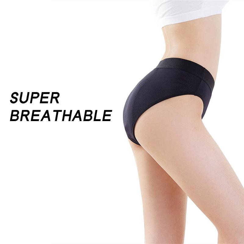 Shanhao Period Panties Women High Cut Leakproof Seamless Menstrual Underwear Medium Flow Period Underwear for Women