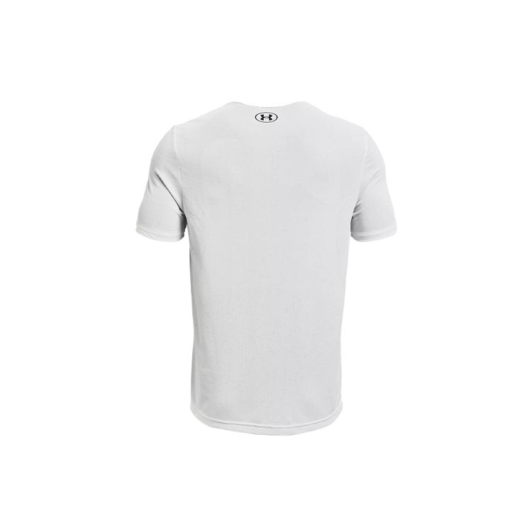 Under Armour Logo Print Quick-Dry Crew Neck Short Sleeve T-Shirt Men Tops White 1361131-100