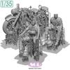 Sol Model WWII German KS750 Military Motorcycle with Two Crew 3D Printer Kit MM878 1/35 Members, (Motorcycle)