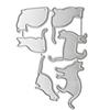 Multipurpose Kitten Animal Shape Cutting Dies Carbon Steel Die Cut Metal Embossing Stencils for Card Making Scrapbooking