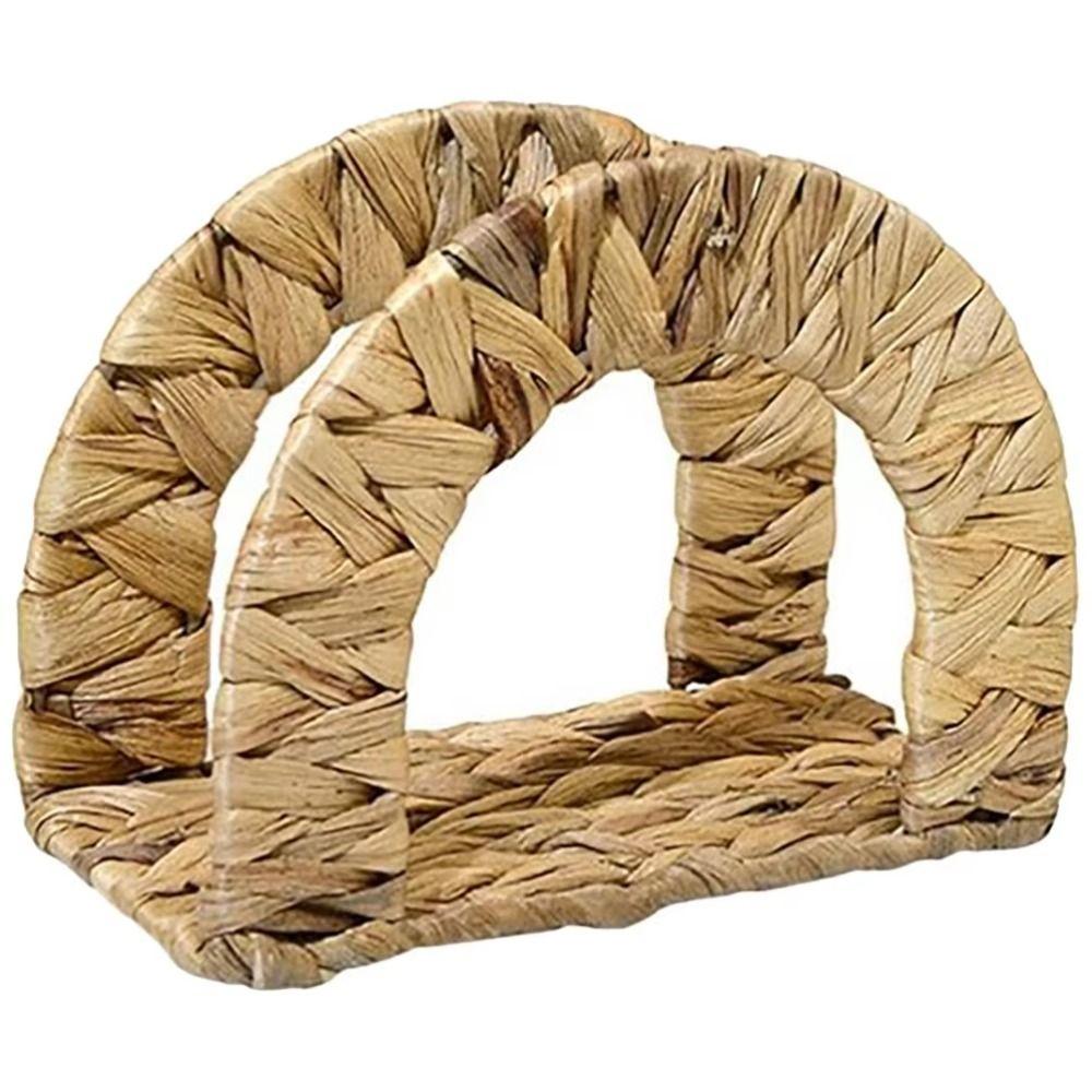 Handmade Woven Napkin Holder Non-slip Bottom Vertical Paper Storage Rack Restaurant