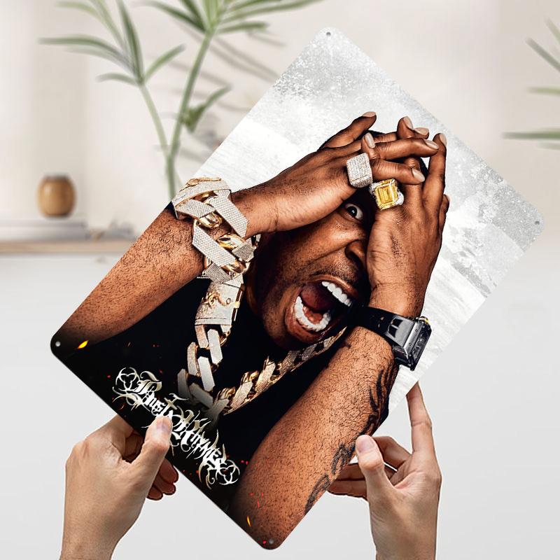 

Жестяная табличка-постер Busta Rhymes, Индивидуальное настенное искусство, Ретро-винтажные металлические знаки для мужской комнаты, Декор интерьера, Декор гостиной 7.9x11.8In(20x30cm)