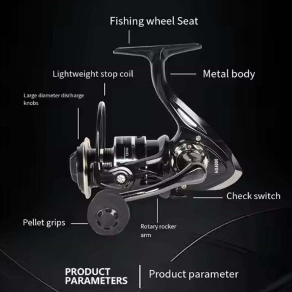 Spinning Available in 3000 and 2000 with a Maximum Drag Force of a Gear Interchangeable and BB Ball Ideal for Tai Sea Horse and Bass Suitable for