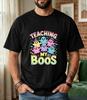 Halloween Teacher Tshirt Pastel Ghosts Classroom Charm Unisexs Highquality Tshirt Soft And Comfortable Classic Fashion