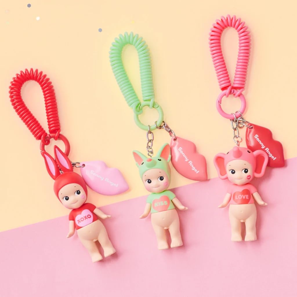 Sonny Angel Kiss Kiss Keychain Charm Series Assorted Sealed Blind Box Original Mini Limited (1) Figures, Edition.