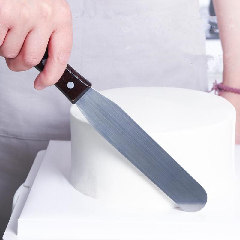 4/6/8/10 Zoll Edelstahl Kuchenspatel Buttercreme Icing Zuckerguss Messer Glätter Pinsel Küche Gebäck Kuchen Dekorationswerkzeuge