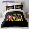 Dynamo Dresden Custom Name Pattern Bedding Quilt Set Quilt Cover Pillowcase Home Birthday Gift(1 * Duvet Cover + 2 * Pillowcase, Without Core)