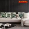 2D Tropical Agave Leaf Print Throw Pillow Covers Pattern Cushion Cover Suitable For Sofa Bedroom Car Pillow Cover