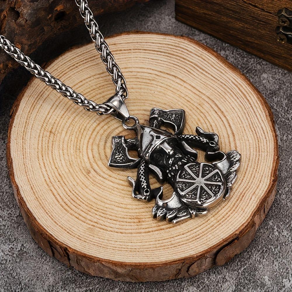 Jewelry Nordic Viking Celtic Men's Clavicle Chain Necklace Pendant