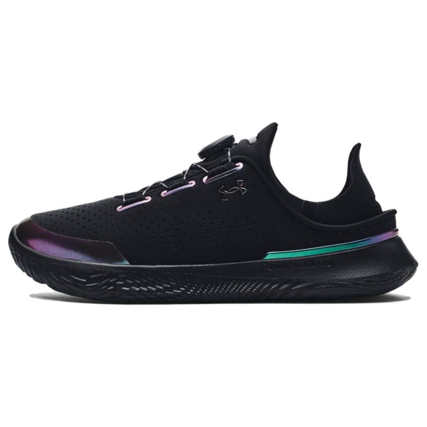 Кроссовки унисекс Under Armour SlipSpeed черные переливающиеся 3026197-003 45