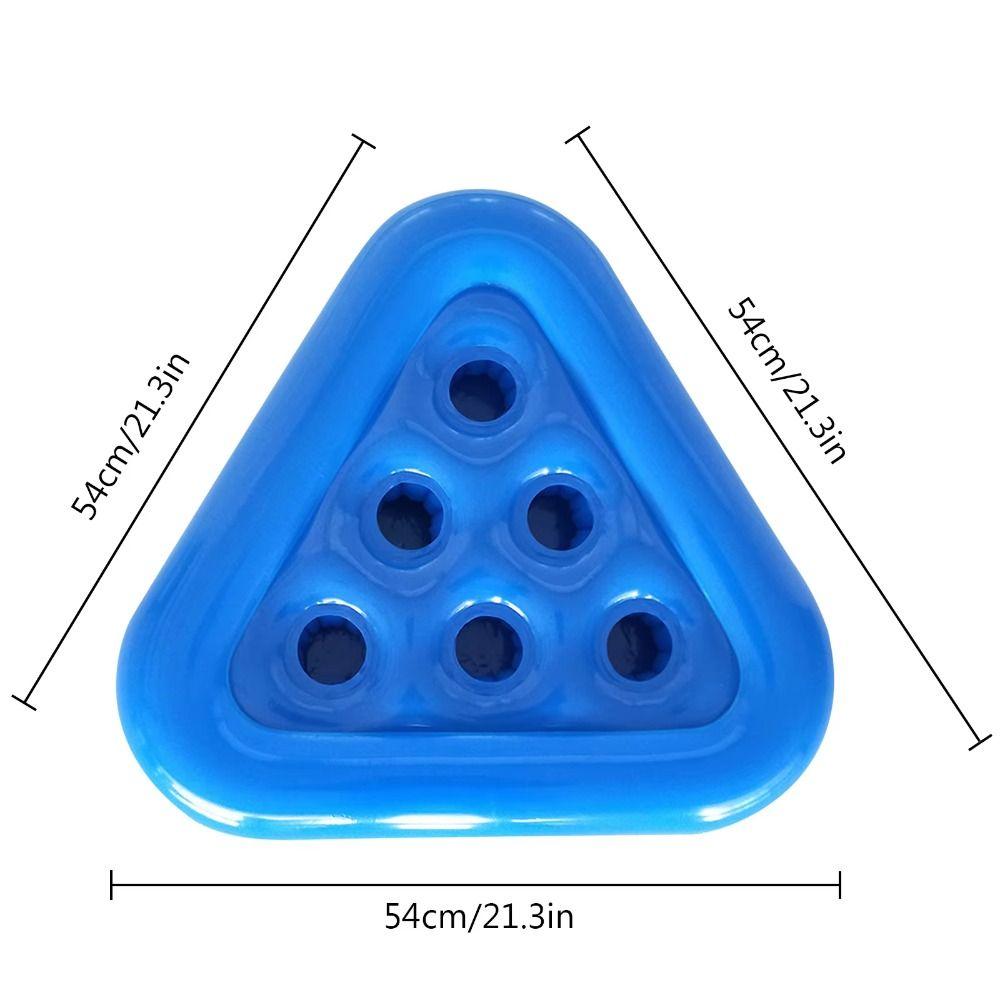 PVC Inflatable Triangle Cup Holder Interactive Float Bathing Pool Toy  Outdoor Lawn Parties