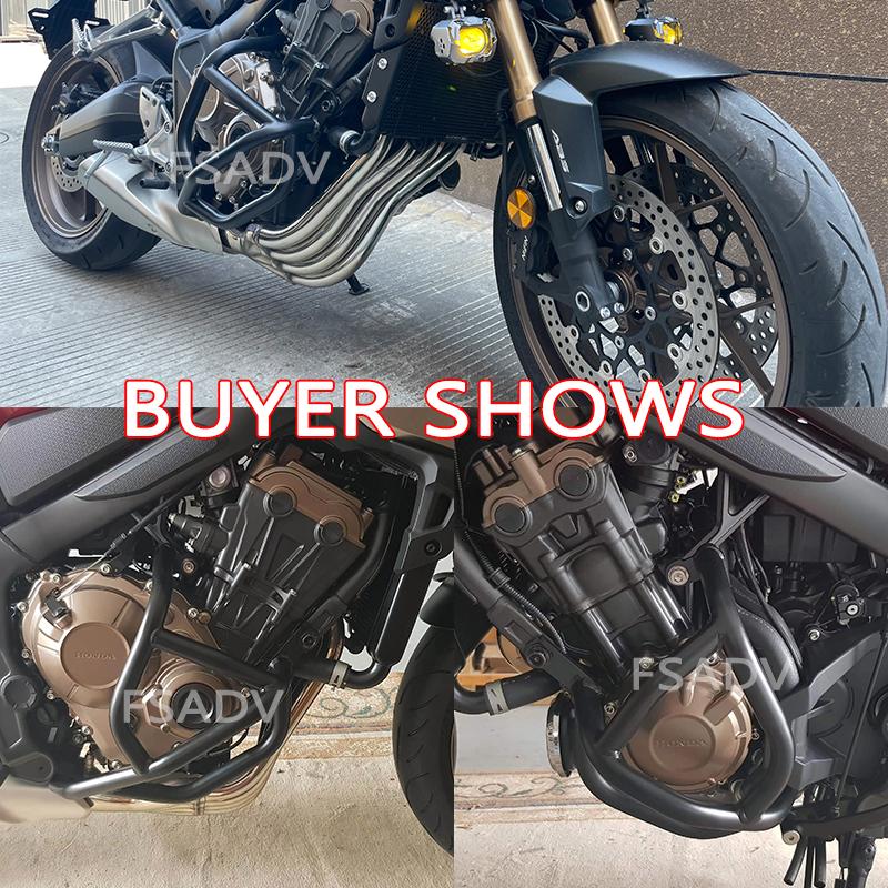 Fit For HONDA CB650R Engine Guard Crash Bar Frame Bumper CB650 R CB 650R 2019-2023 2022 Motorcycle Fall Protection Protector