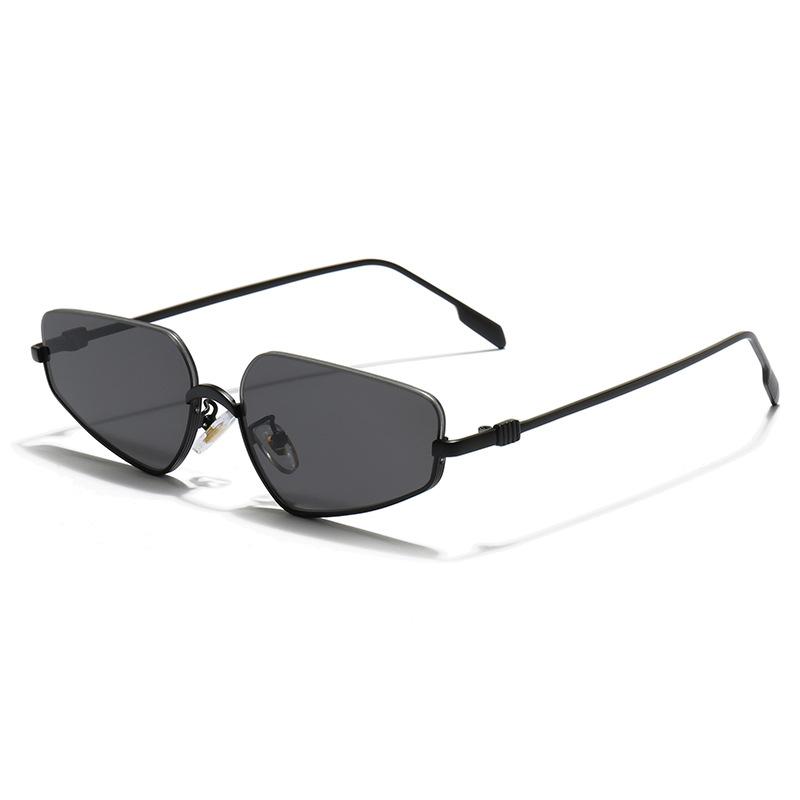 

Irregular-shaped Metal Frame Sunglasses Woman Luxury Ultraviolet-proof Street Photography Fashion Wear Take Glasses for Men
