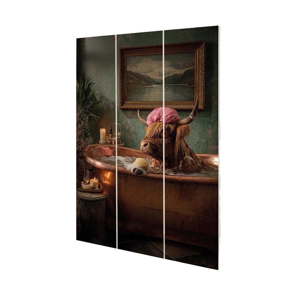 Highland Games Pampered Cow Plaque