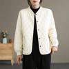 Women's Autumn and Winter Rhombic Cotton Jacket Solid Color Jacket