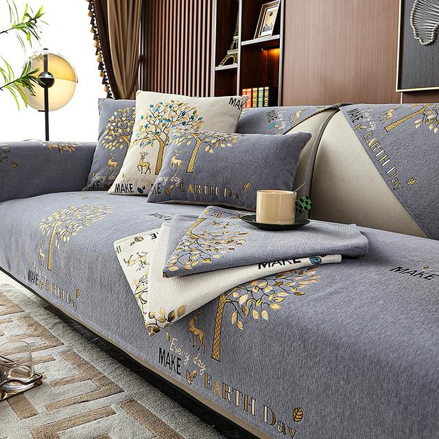 

Чехлы для диванов из синели в пасторальном стиле, универсальные противоскользящие чехлы на диван, четыре сезона, подушка для дивана для гостиной, коврик для кресла, чехлы для дивана 30x50 pillowcase 1pc