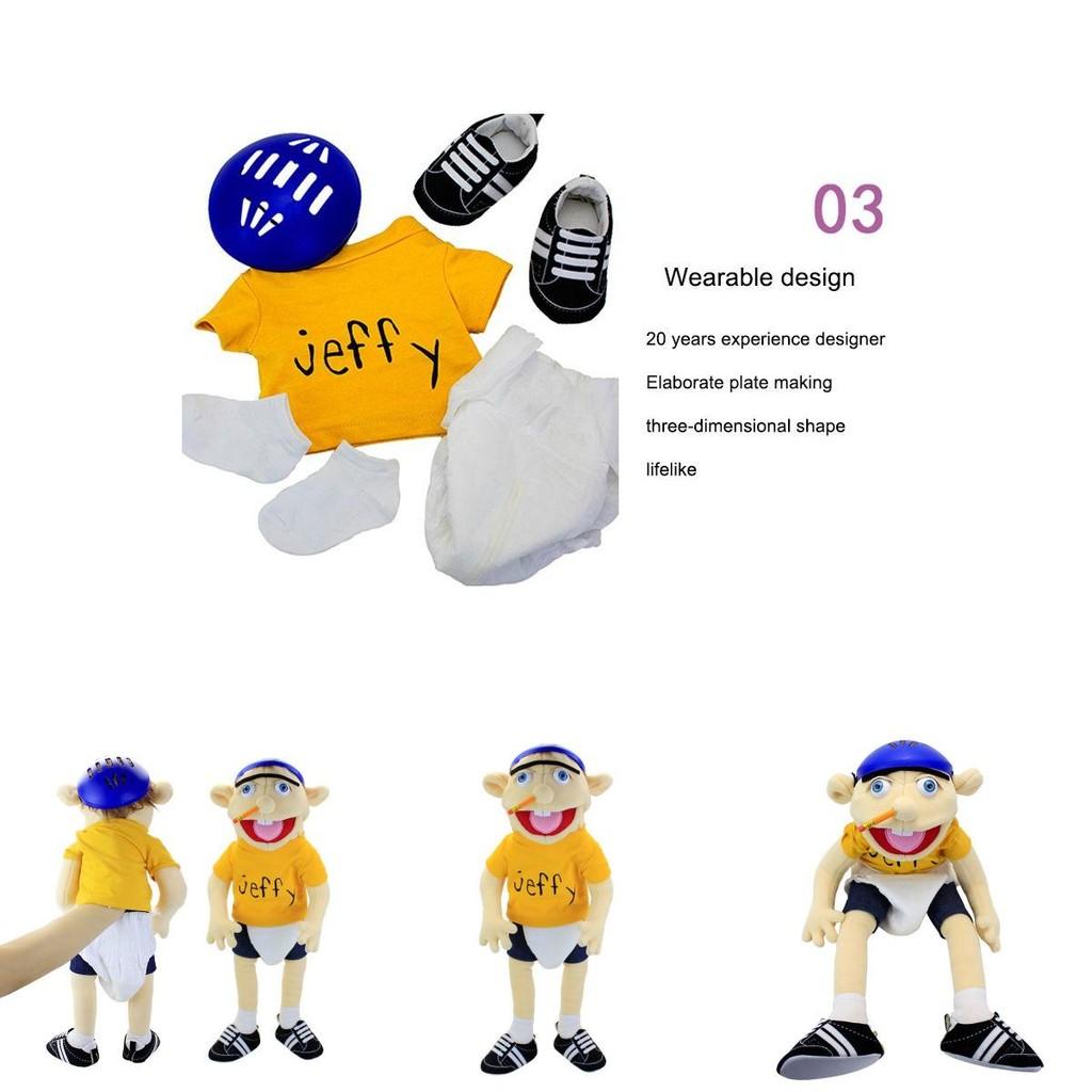 Soft And Skin-friendly Jeffy Cartoon Plush Hand Puppet Toy For Kids And Adults Perfect Christmas And Birthday Gift!