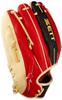 ZETT Pro Status Sosuke Genda Soft Baseball Deep Brown Size 4 Glove, Right-Handed Throw, Orange/Pastel (5832), (BRGB32450)