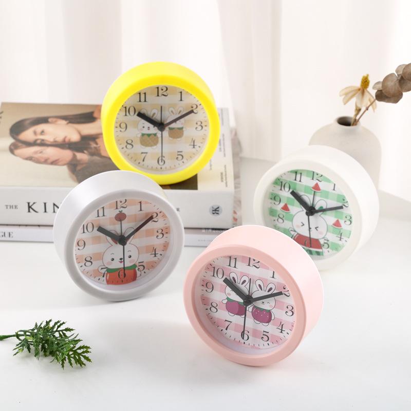 Creative circular timing multifunctional plastic quartz digital student bedroom desktop alarm table