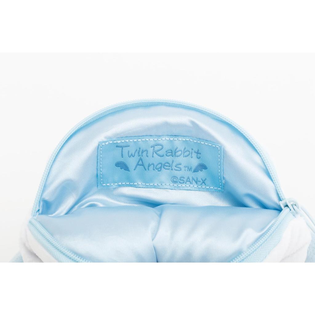 CA87301 Universe Plush Pouch Twin Rabbit Angel San-X