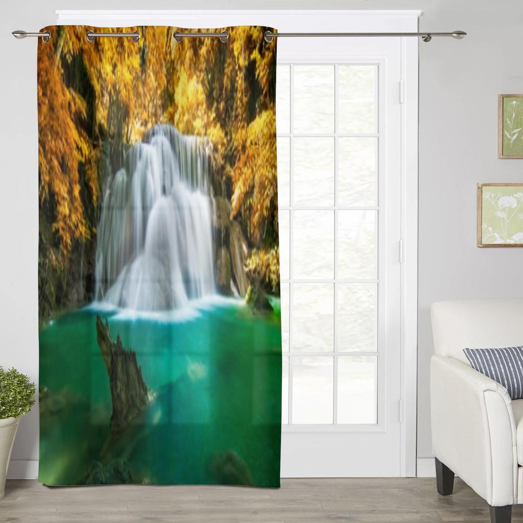 Fenstervorhänge mit Gamepad-Computertastatur für Wohnzimmer, Küche, Vorhang mit Volant, Kinderzimmer, Heimdekoration