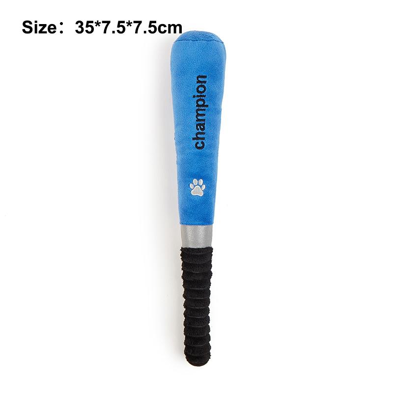 Slitesterke Plysj Baseballkøller Baseball Hundeleke Myk Knirkende Baseball Baseballkølle Hunder Leike Kjæledyr Interaktiv Leke Kjæledyrutstyr