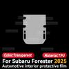 For SUBARU Forester 2025 Car Interior Center Console trument Dashboard Protective Film Anti-scratch Sticker Accessories