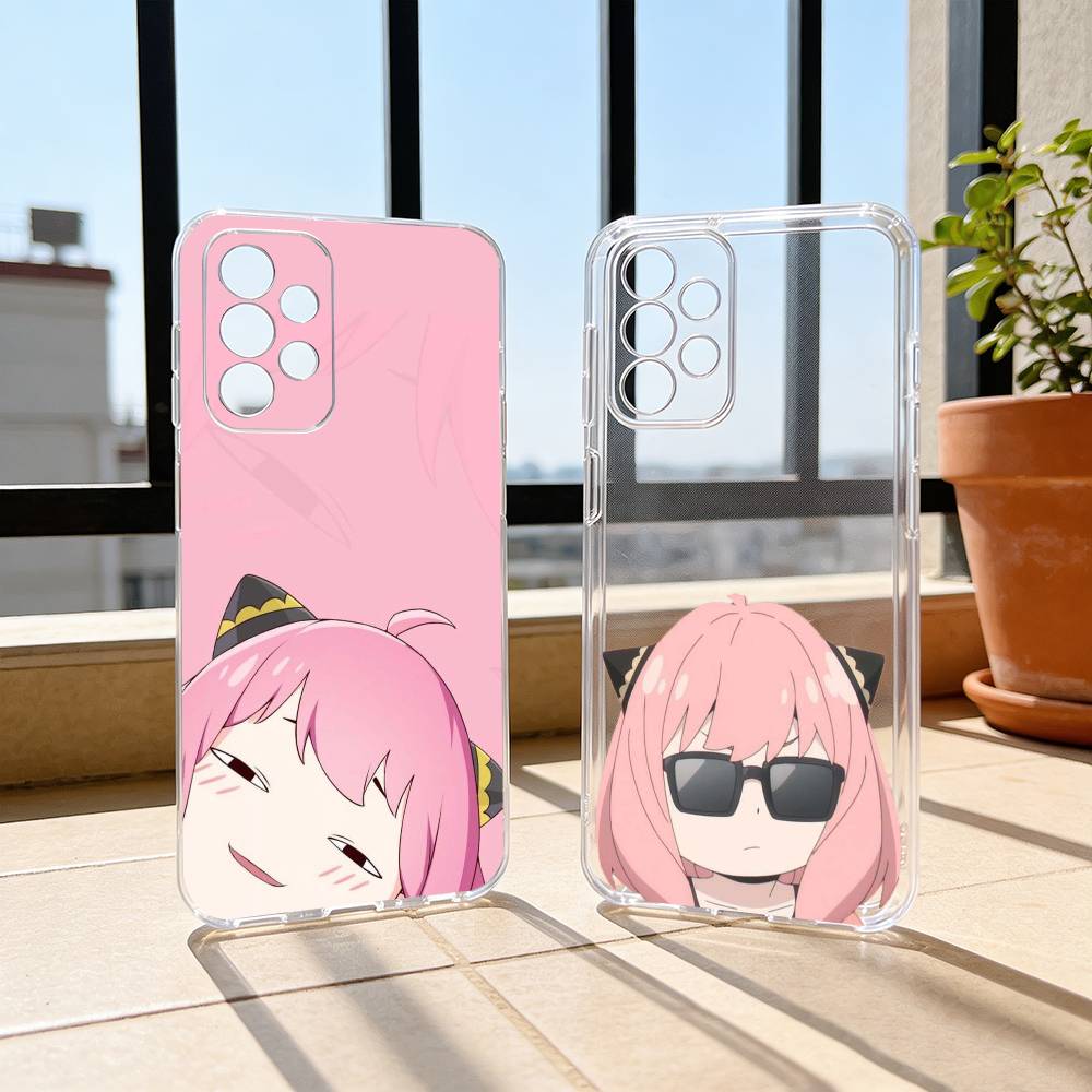 Chibi Girl Phone Case For Samsung S25,S24,S21,S22,S23,S30,Ultra,S20,Plus,Fe Transparent Cover