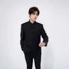 Men's Slim Fit Zhongshan Suit Set - Chinese Style Tuxedo with Stand-Up Collar, Four Seasons Wear